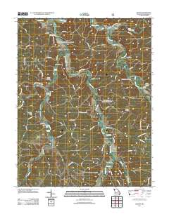 Huzzah 2011 topographic map thumbnail