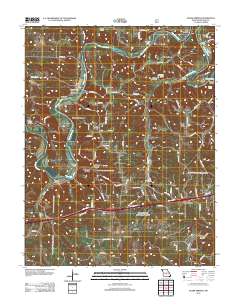 Ozark Springs 2012 topographic map thumbnail