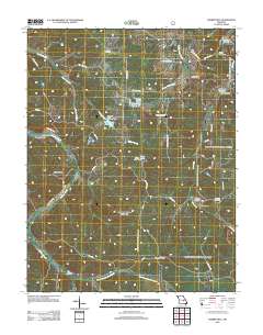 Cherryville 2012 topographic map thumbnail