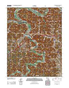 Waynesville 2012 topographic map thumbnail
