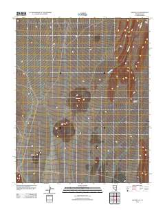 Crater Flat 2012 topographic map thumbnail