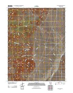 Chaos Creek 2012 topographic map thumbnail