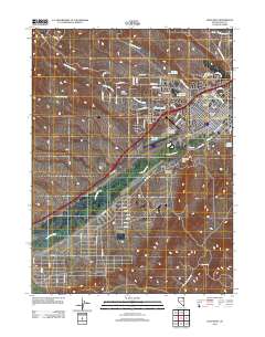 Elko West 2012 topographic map thumbnail