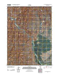 Cottonwood Peak 2012 topographic map thumbnail