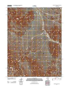 Gabbs Mountain 2011 topographic map thumbnail