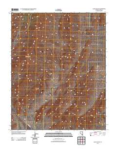 Gass Peak NE 2012 topographic map thumbnail