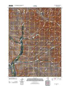 Hot Creek 2012 topographic map thumbnail