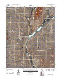 Hot Creek Butte 2012 topographic map thumbnail