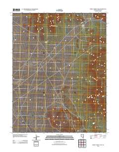 Horse Corral Pass 2012 topographic map thumbnail