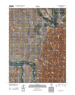 Heelfly Creek 2012 topographic map thumbnail