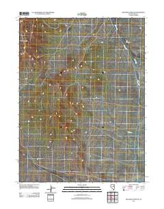 High Bald Peaks NE 2012 topographic map thumbnail