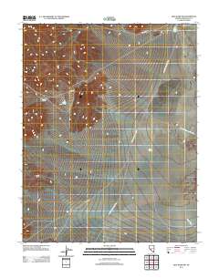 Lida Wash NW 2011 topographic map thumbnail