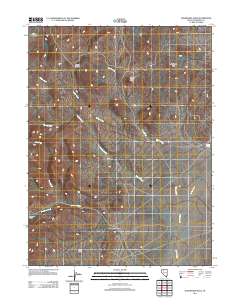 Goldbanks Hills 2011 topographic map thumbnail
