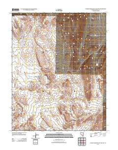 Lower Pahranagat Lake NW 2012 topographic map thumbnail