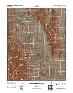 Lower Pahranagat Lake SE 2012 topographic map thumbnail