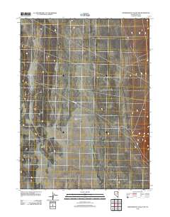 Independence Valley SW 2012 topographic map thumbnail