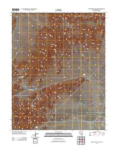 Montezuma Peak SW 2011 topographic map thumbnail