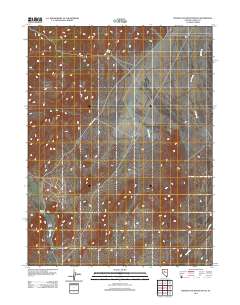 Manhattan Mountain NE 2011 topographic map thumbnail