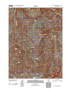 Mahogany Mountain 2011 topographic map thumbnail