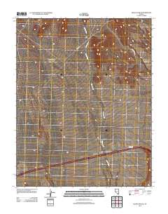 Moapa Peak SE 2012 topographic map thumbnail