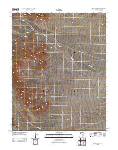 Mount Irish SE 2012 topographic map thumbnail