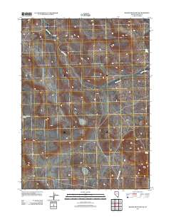 Badger Mountain NW 2011 topographic map thumbnail
