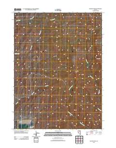 Beaver Peak 2012 topographic map thumbnail