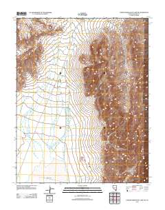 Lower Pahranagat Lake SW 2012 topographic map thumbnail