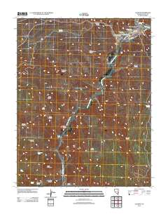 Caliente 2012 topographic map thumbnail