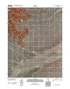 Bean Flat West 2012 topographic map thumbnail