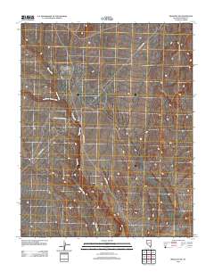 Mesquite NW 2012 topographic map thumbnail