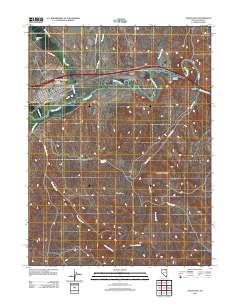 Carlin East 2012 topographic map thumbnail