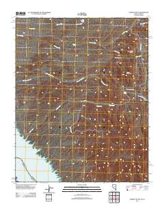 Garrett Butte 2012 topographic map thumbnail