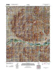 Churchill Butte 2011 topographic map thumbnail