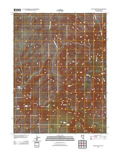 Bates Mountain 2012 topographic map thumbnail