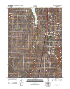 Rye Patch Dam 2011 topographic map thumbnail
