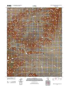 Tempiute Mountain South 2012 topographic map thumbnail