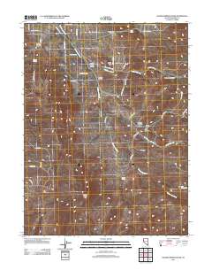 Spanish Springs Peak 2011 topographic map thumbnail