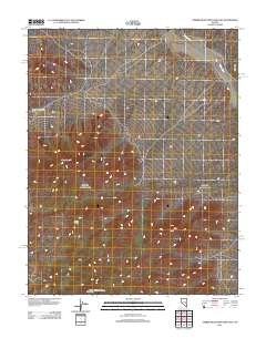 Timber Mountain Pass East 2012 topographic map thumbnail