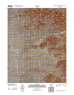 Timber Mountain Pass West 2012 topographic map thumbnail