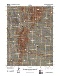 Tin Springs Mountain 2012 topographic map thumbnail