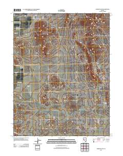 Yerington NE 2012 topographic map thumbnail