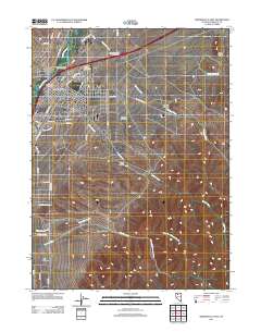Winnemucca East 2011 topographic map thumbnail