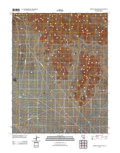Tempiute Mountain SE 2012 topographic map thumbnail