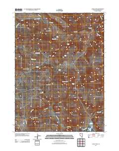 Alkali Peak 2011 topographic map thumbnail