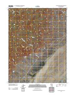 Tungsten Mountain 2011 topographic map thumbnail