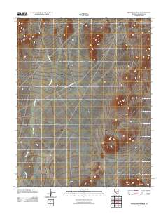 Montezuma Peak SE 2011 topographic map thumbnail