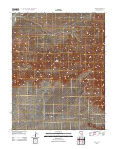 Hiko NE 2012 topographic map thumbnail