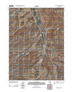 Harris Canyon 2012 topographic map thumbnail