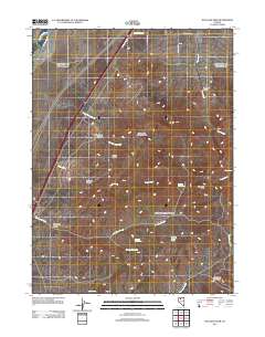 Dun Glen Peak 2011 topographic map thumbnail